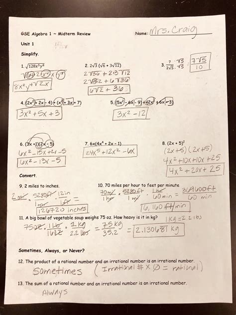Complete <b>answer</b> <b>key</b> for worksheet 2 (<b>algebra</b> i honors). . Gina wilson all things algebra unit 4 homework 1 answer key